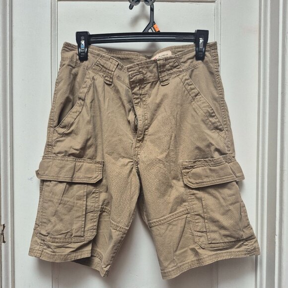 Wrangler Relaxed Fit Khaki Cargo Shorts - 100% cotton - 30 - Picture 1 of 6